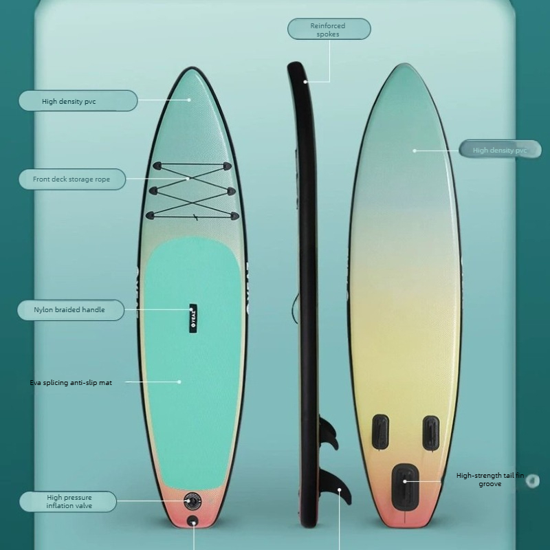 Fishing Boat Inflatable - แพดเดิลบอร์ดไฟฟ้าแบบเป่าลม SUP เรือคายัค เรือตกปลา เซิร์ฟบอร์ดสำหรับผู้ใหญ่ อุปกรณ์กีฬาทางน้ำ