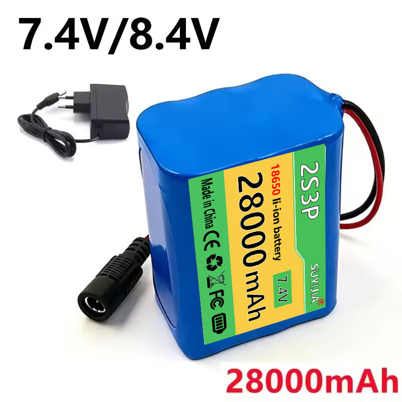 Fishing Boat Navigation Light - แบตเตอรี่ลิเธียม 8.4V 28Ah 2s3p 18650, ระบบ